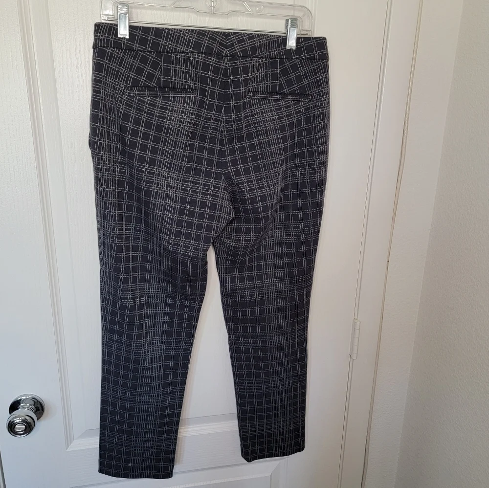 Theory Testra 2B Navy Structured Ankle Pants - Size 4 - Picture 2 of 4